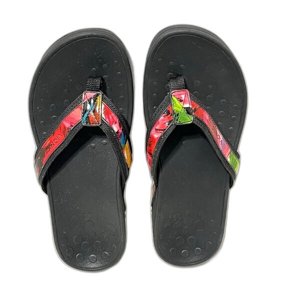 Vionic Pacific High Tide Women’s 7 Multicolor Platform Wedge Flip Flop Comfort - Picture 8 of 8